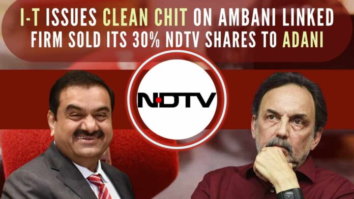 What are the options before Prannoy Roy? Nothing, just to sell his 32% shares and buzz off to his bungalow in Cape Town in South Africa