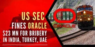 Oracle Corp will pay about $23 million to resolve charges that its units in Turkey, the United Arab Emirates, and India used slush funds to bribe foreign officials in order to win business