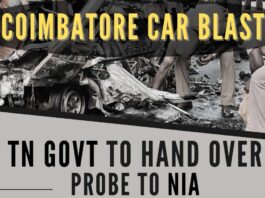Kovai Car blast: Anti-terror agency to probe Coimbatore car blast case after seeing links of ISIS supporting modules behind the car blast