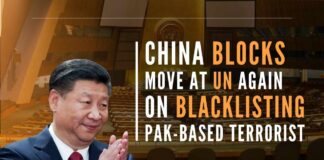 This is the fourth instance in as many months that China has blocked bids to blacklist terrorists at the UN