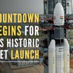 The countdown for the launch of 36 broadband communication satellites on board ISRO's heaviest rocket Launch Vehicle Mark 3 (LVM3) from Sriharikota spaceport has began