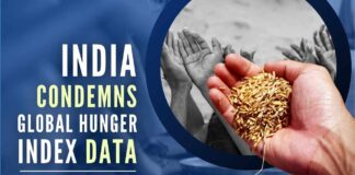 The Global Hunger Index appears to be marked by misinformation, according to India, a day after it was ranked 107th on the index,