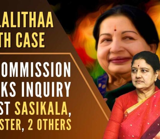 Justice Arumughaswamy Commission in its reports stated that close aids of the former CM have been found at fault and an investigation should be ordered against them