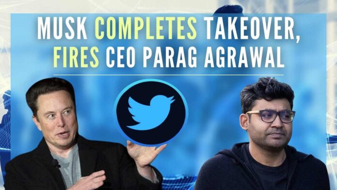 Twitter CEO Parag Agrawal and finance chief Ned Segal have left the company’s San Francisco headquarters