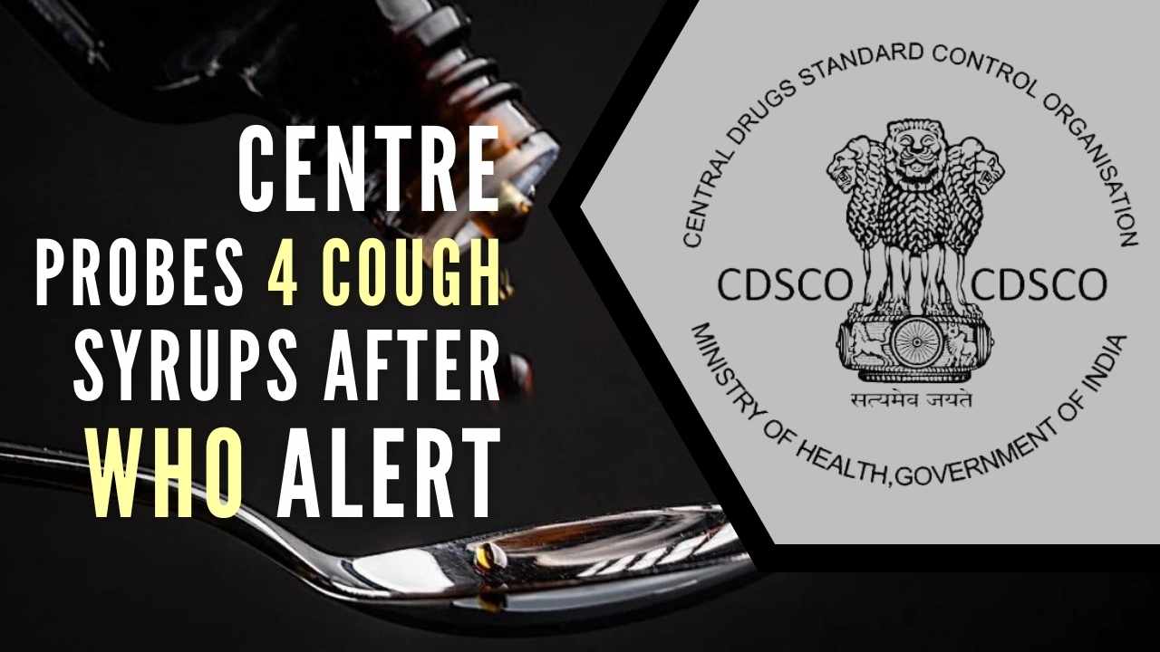 WHO issues alert for four cough & cold syrups made by Maiden