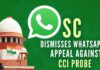 The Delhi HC in August allowed a CCI probe into WhatsApp's privacy policy, which was challenged in the Supreme Court