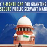 Statutory 4-month cap for granting sanction to prosecute public servant mandatory