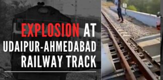 Unidentified people attempted to blast a bridge on the Udaipur-Ahmedabad railway line, which was inaugurated 13 days ago by Prime Minister Narendra Modi