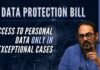 Bill proposes to exempt government-notified data fiduciaries from sharing details of data processing with data owners under the "Right to Information about personal data