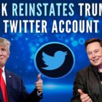 Trump’s account reappeared on Twitter after a poll run by Elon Musk showed narrow support for his reinstatement