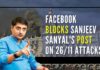Taking to Twitter, Sanyal said that Facebook has informed him that his post on the 26/11 Mumbai attacks is against the platform's Community Standards on spam