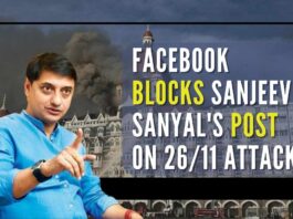 Taking to Twitter, Sanyal said that Facebook has informed him that his post on the 26/11 Mumbai attacks is against the platform's Community Standards on spam