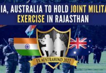 The joint military exercise by the Indian and Australian armed forces will start on November 28 and will last up to December 11