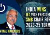 India secured over 90% of the votes cast by full members of the IEC during its general meeting held recently in San Francisco