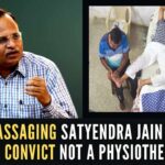 CCTV video went viral on social media of jailed Delhi min Satyendar Jain getting a massage in the prison