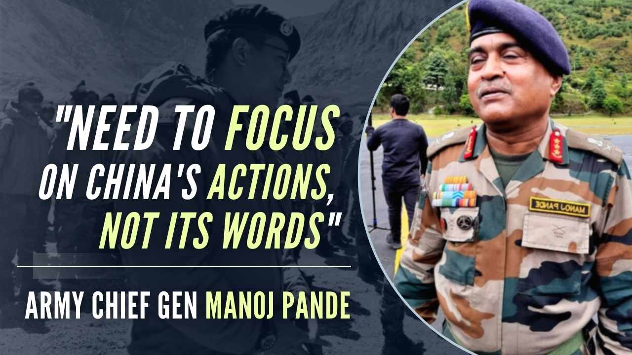 China do quite differently from what it says, thus India needs to focus on Chinese actions rather than words