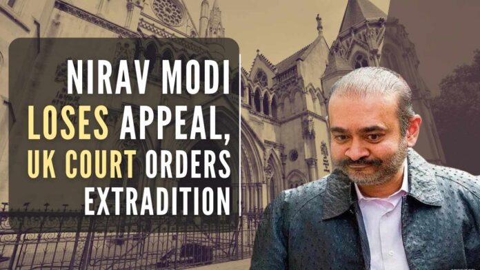 Fugitive diamond billionaire Nirav Modi lost a bid to block his extradition to India from the UK, where he is wanted in multiple criminal cases for masterminding one of the country's biggest bank frauds
