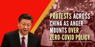 In Shanghai, police used pepper spray against about 300 protesters after they raised slogans such as “Xi Jinping, step down", "Communist Party, step down”