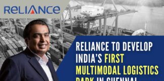 Reliance Industries is said to have quoted the highest minimum guaranteed revenue share for the multi-modal logistics park planned near Chennai