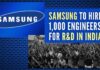 Samsung will recruit engineers from multiple streams such as computer science and allied branches