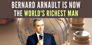Musk now has $168.5 billion; less than $172.9 billion net worth of Arnault