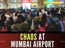 Massive crowds of passengers were seen sitting or moving around in Terminal 2 due to the systems glitch