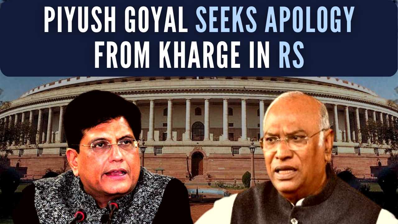 The Rajya Sabha saw a stormy beginning as Union Minister Piyush Goyal and Congress chief Mallikarjun Kharge engaged in a heated argument