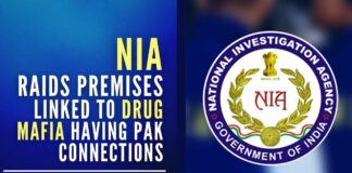 The raid started early this morning and is currently underway on drug mafia who have links with Pakistan-based handlers and are thriving in India