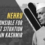 Party shared a poster with a picture of Nehru and stated that tribals with the support of Pakistan's Army invaded J&K on October 22, 1947