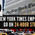 Fed up with never-ending negotiations, staff of the New York Times began a 24-hour walkout