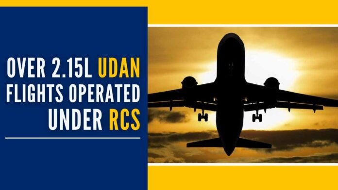 A total of 453 routes have commenced, operationalizing 70 airports, including two water aerodromes and nine heliports, under the government's regional connectivity scheme