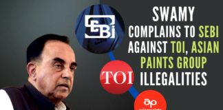 Swamy seeks the SEBI Chair's intervention and probe in specific cases of violations