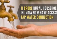 As on January 18, 2023, 11,00,48,468 tap connections to rural households have been provided, which is 56.85 percent of the mission's target