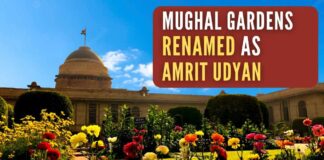 The Amrit Udyan is spread over a vast expanse of 15 acres and has been portrayed as the soul of the Presidential Palace