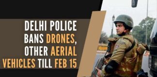 Delhi Police Commissioner issued the order, prohibiting the flying of aerial vehicles