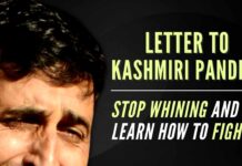 To all those Kashmiri Pandits, you need to face the truth! All y’all have to learn is that all y’all can defend yourselves by doing your own work!