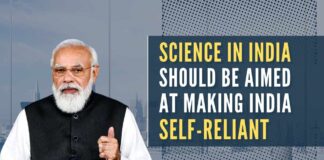 PM Modi said that India's scientific community should work to make India 'Aatmanirbhar' (self-reliant)