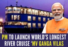 The MV Ganga Vilas vessel is 62 meters in length, 12 meters in width and comfortably sails with a draft of 1.4 meters