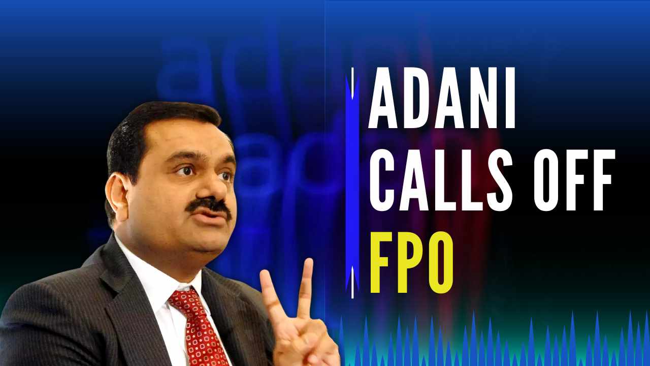 Given the extraordinary circumstances, the company's Board felt that going ahead with the issue would not be morally correct says Adani