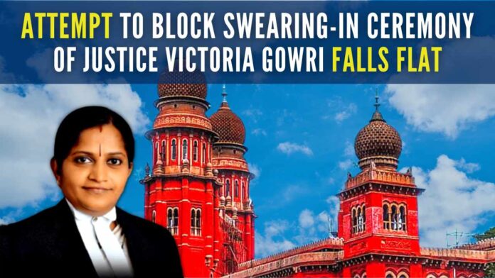 Communist lawyers in Tamil Nadu was opposing Justice Victoria Gowri’s appointment citing that she was in BJP’s women’s wing and appeared in TV debates supporting right wingers
