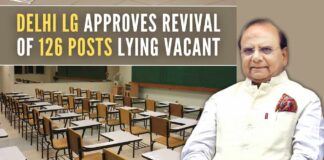 Lt. Governor approved 126 posts of principal/ deputy education officer that had lapsed due to the fact that they were lying vacant for more than two years