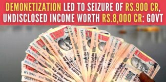 As per the Finance Ministry data, the positive impact of demonetization led to an increase in tax compliance in the country