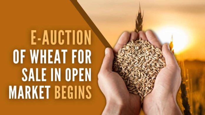 A quantity of 8.88 lakh metric tonnes of wheat was sold on the first day of the auction in 22 states