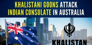 Honorary Consulate of India located on Swann Road in the Taringa suburb of Brisbane was targeted by Khalistan supporters on the night of 21 February