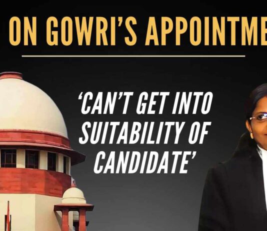 Justice Gowri had been in the eye of the storm ever since the Collegium recommended her elevation to the Madras High Court