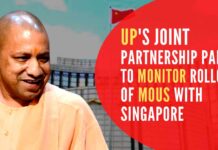 The joint partnership committee will be co-chaired by senior officials from Singapore and Uttar Pradesh