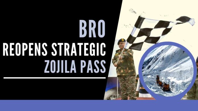 In the continuing saga of performing beyond expectations, the BRO added another feather to its already studded cap, by opening the mighty Zozila Pass on the Greater Himalayan Range