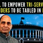 Defence Minister Rajnath Singh will introduce the Inter-Services Organisations (Command, Control, and Discipline) Bill, 2023 in the Lok Sabha