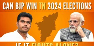 People have been debating about BJP’s chances if it were to fight the 2024 Lok Sabha elections, alone or without an alliance with AIADMK