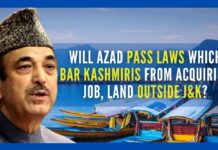 Will Azad pass a law that leaves the Kashmiris with no other option but to quit the jobs they are holding outside India, abandon the immovable properties they occupy outside J&K and return to Kashmir?